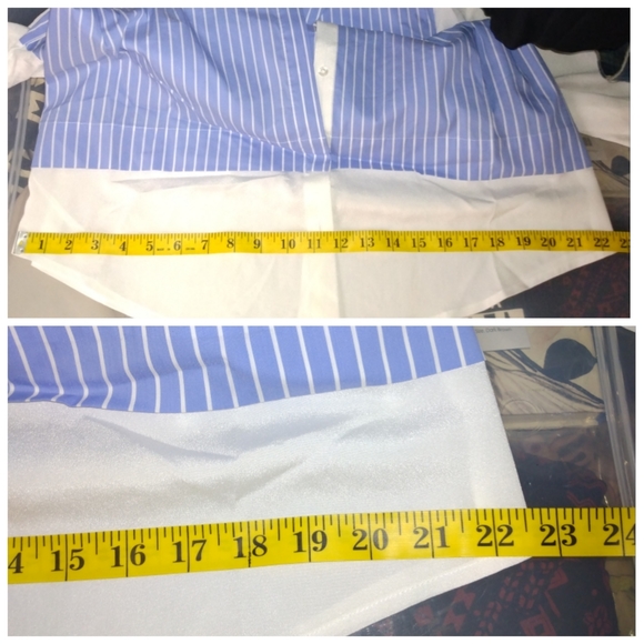 3 for $20: Calvin Klein Striped Blouse-Size L - Picture 9 of 9